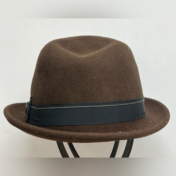 Goorin Bros Fedora Brown Wool Fedora Hat SIZE XL  100% Wool WPL 5923 MADE IN USA - Picture 3 of 9
